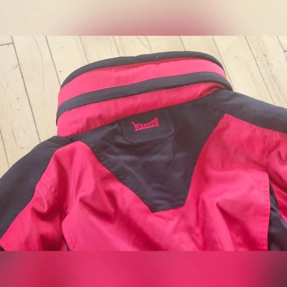 Marker Ski Suit Red Black Men's XL Vintage Snowsuit Retro Skiing