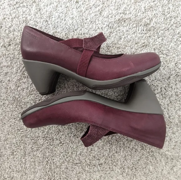 Mary Jane Distressed Leather Slip Resistant Comfy Shoes Sz 6.5 Office Core
