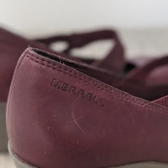Mary Jane Distressed Leather Slip Resistant Comfy Shoes Sz 6.5 Office Core