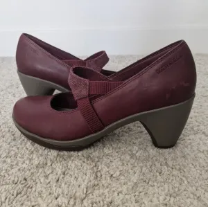 Mary Jane Distressed Leather Slip Resistant Comfy Shoes Sz 6.5 Office Core