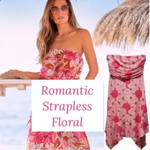Maxi Skirt Dress Convertible 2 in 1 Strapless Dress or Maxi Skirt Small Medium