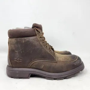 Men's 8.5 UGG Biltmore Mid brown leather lace up boots