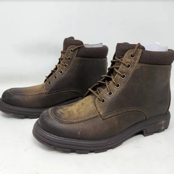 Men's 8.5 UGG Biltmore Mid brown leather lace up boots