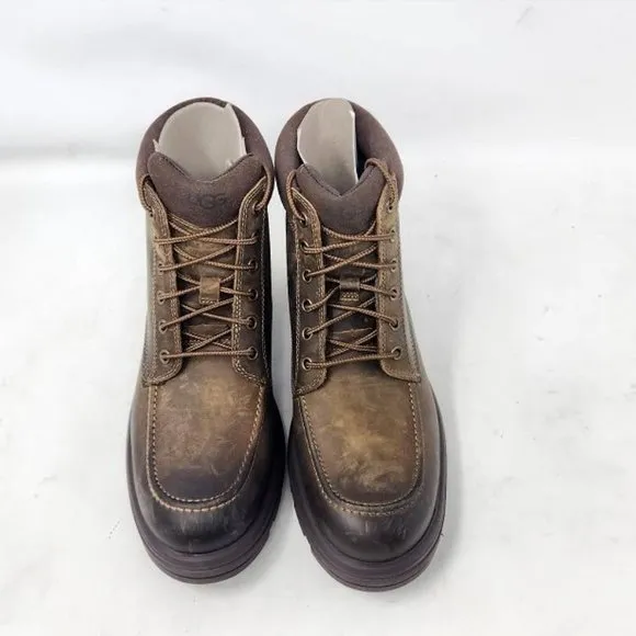 Men's 8.5 UGG Biltmore Mid brown leather lace up boots