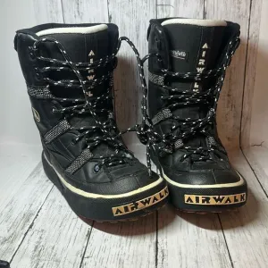 Mens Airwalk Snowboard Ski Boots Thinsulate Black Size 9.5