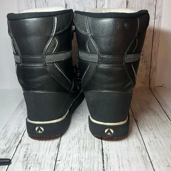 Mens Airwalk Snowboard Ski Boots Thinsulate Black Size 9.5