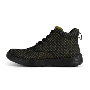Mens High Top Leather Chunky Sneakers