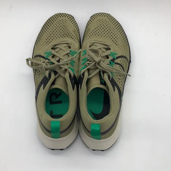 Men’s Nike React Pegasus Trail 4 Green/Black FJ4733-200 USED No Box Sz 11.5