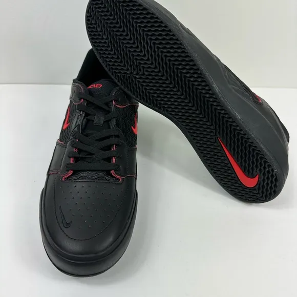 Men's Nike SB Ishod Wair Skate Skateboard Shoes Black/Red DV5473-001 - Size 11