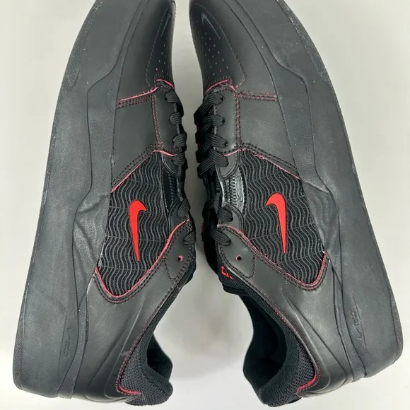Men's Nike SB Ishod Wair Skate Skateboard Shoes Black/Red DV5473-001 - Size 11