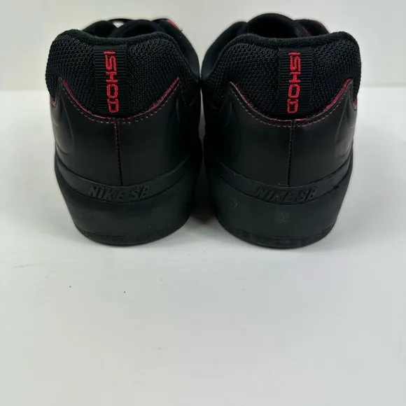 Men's Nike SB Ishod Wair Skate Skateboard Shoes Black/Red DV5473-001 - Size 11