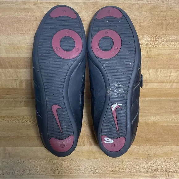 Men's Nike Fixed Speed V sneaker Shoes with hook &amp; loop straps Black size 11