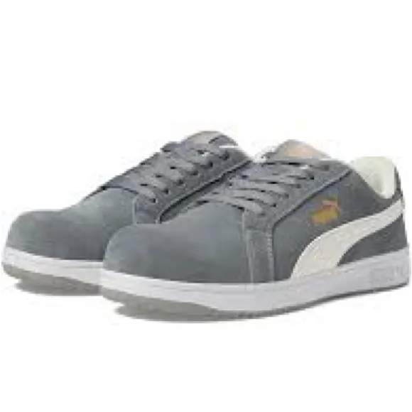 Men’s puma slip resistant grey safety shoes size 10