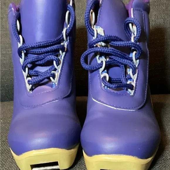Men's Rossignol NNN ll Cross Country Ski Boots Purple Sz 9/10? Made in Italy NEW