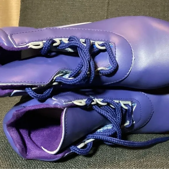 Men's Rossignol NNN ll Cross Country Ski Boots Purple Sz 9/10? Made in Italy NEW