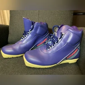 Men's Rossignol NNN ll Cross Country Ski Boots Purple Sz 9/10? Made in Italy NEW