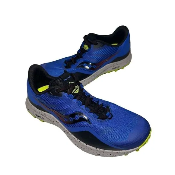 Men’s Saucony trail athletic shoes size 9 blue