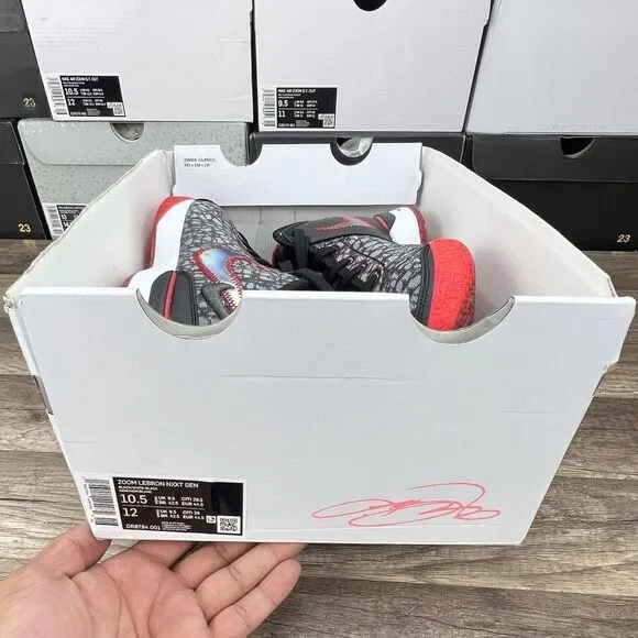 Mens Size 10.5 - Nike Zoom LeBron NXXT Gen x FaZe Clan Bred Shoes DR8784 001