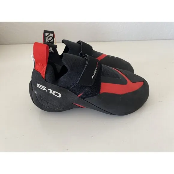 Men's Size 11 Adidas Five Ten 5.10 Aleon Climbing Shoes Black Red BC0861
