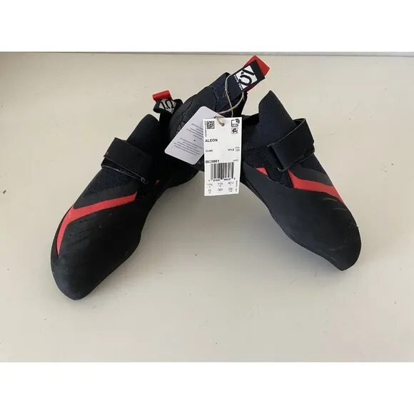 Men's Size 12 Adidas Five Ten 5.10 Aleon Climbing Shoes Black Red BC0861