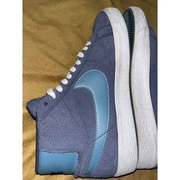Men's Size 7 Nike SB‎ Zoom Blazer Mid Midnight Navy/Noise Aqua FD0731-400 Skate
