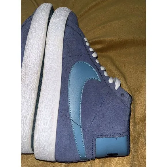 Men's Size 7 Nike SB‎ Zoom Blazer Mid Midnight Navy/Noise Aqua FD0731-400 Skate