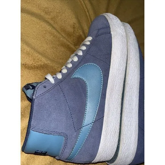 Men's Size 7 Nike SB‎ Zoom Blazer Mid Midnight Navy/Noise Aqua FD0731-400 Skate