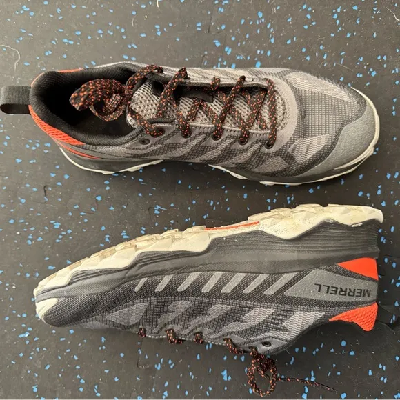 Men's Speed Eco MERRELL black orange hiking sports outdoors sneakers shoes 10.5