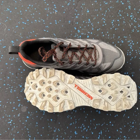 Men's Speed Eco MERRELL black orange hiking sports outdoors sneakers shoes 10.5