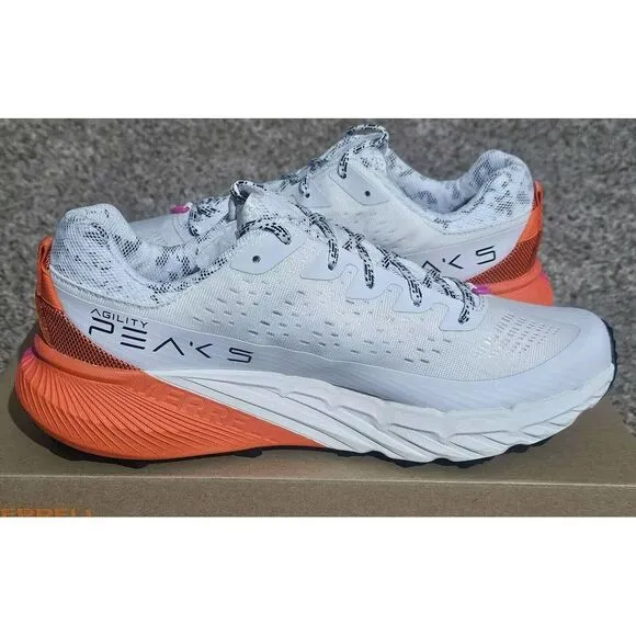 Merrell Agility Peak 5 Mens Running Trail Shoes White / Multi Sz‎ M-9.5  W-11.5