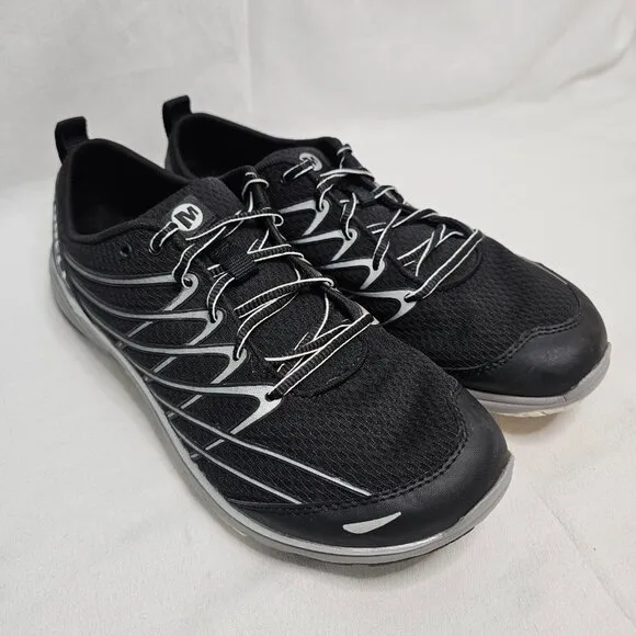 Merrell Bare Access 3 Black Trail Running Shoes Vibram J06523 Men's Size 10