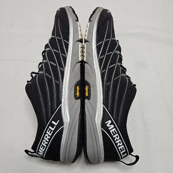 Merrell Bare Access 3 Black Trail Running Shoes Vibram J06523 Men's Size 10