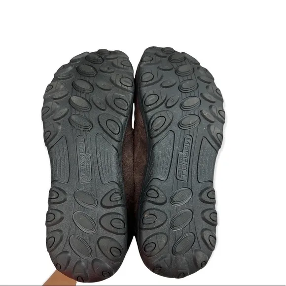 Merrell Men’s Novica slip on brown Moc shoes Size 7