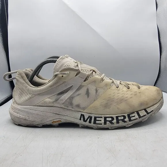 Merrell MTL MQM Mens 11 White Shoes Running Trail Hiking Sneakers Vibram J004223