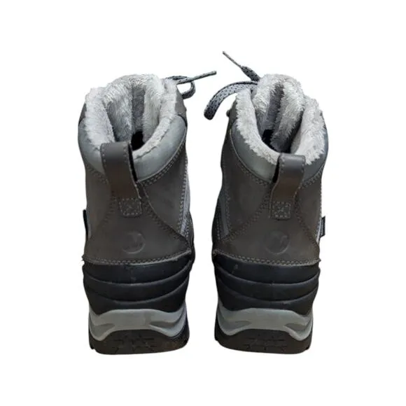 Merrell Snowbound Waterproof Mid Boots Snow Boots Lace Up Gray Womens 9.5 Shoes