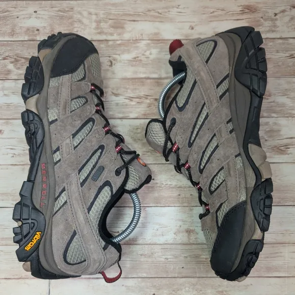 Merrell Vibram Hiking Walking Trail Boot Shoes Moab 2 Bark Brown Men's 9.5