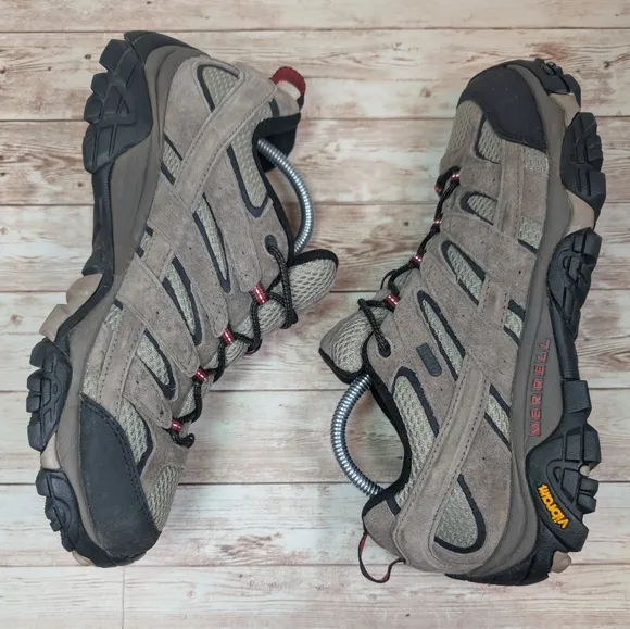 Merrell Vibram Hiking Walking Trail Boot Shoes Moab 2 Bark Brown Men's 9.5