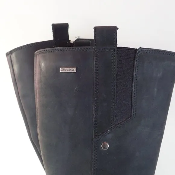 Merrell Women's Size 7 Tetra Strap Black Leather Tall Boots