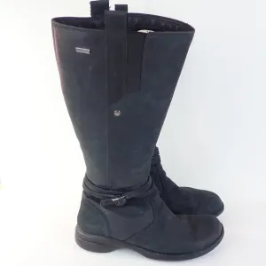 Merrell Women's Size 7 Tetra Strap Black Leather Tall Boots