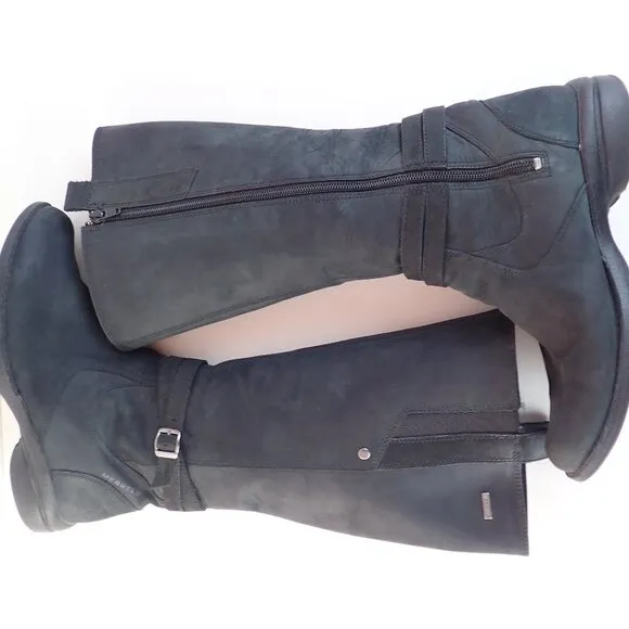 Merrell Women's Size 7 Tetra Strap Black Leather Tall Boots