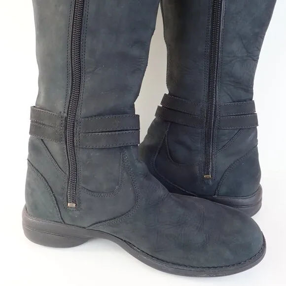 Merrell Women's Size 7 Tetra Strap Black Leather Tall Boots