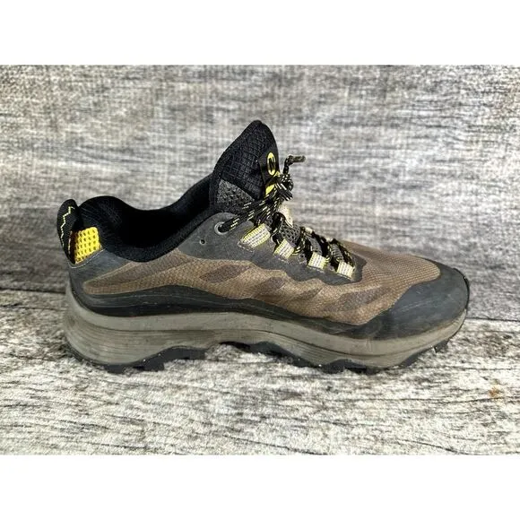 Merrell Mens Moab Speed J067087 Brown Black Hiking Trail Shoes Sneakers Size 8