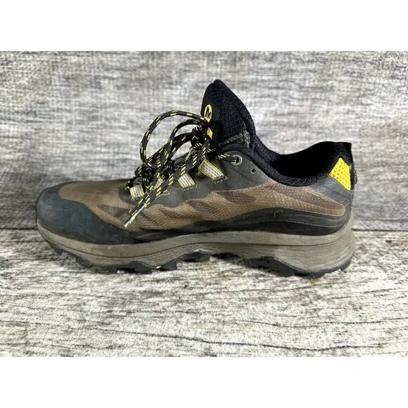 Merrell Mens Moab Speed J067087 Brown Black Hiking Trail Shoes Sneakers Size 8
