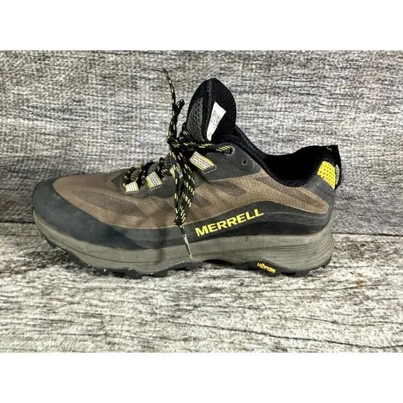 Merrell Mens Moab Speed J067087 Brown Black Hiking Trail Shoes Sneakers Size 8
