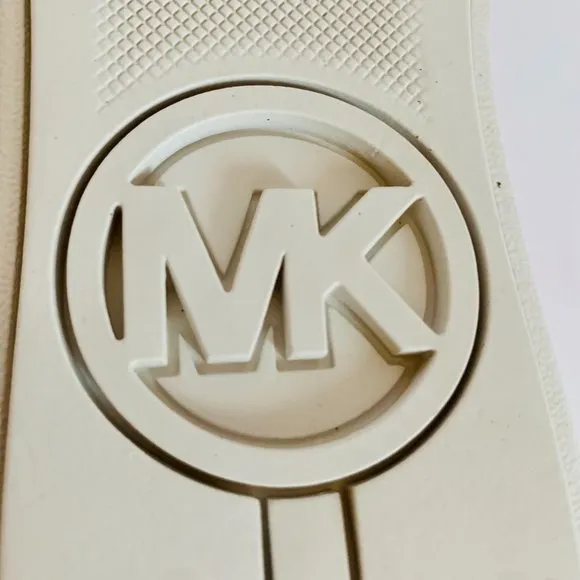 MICHAEL KORS MK SIGNATURE SHERBET TEDDY SLIP ON SHOES