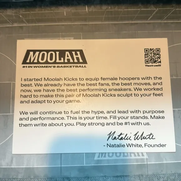 Moolah- female made basketball shoes
