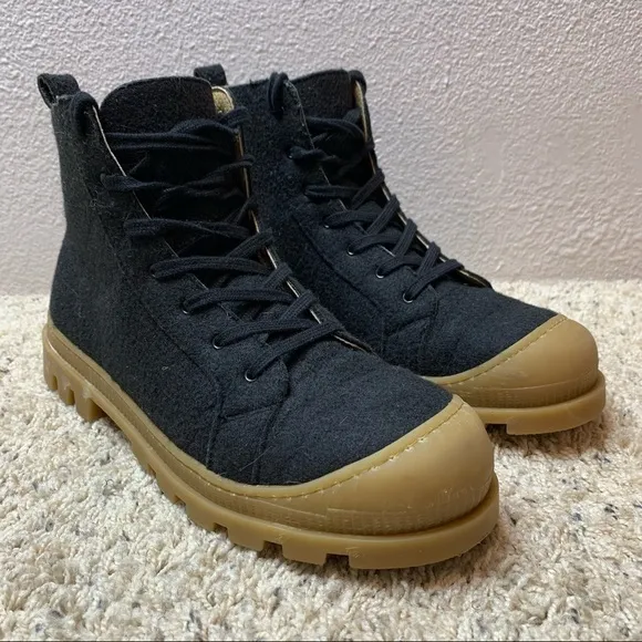 NAE NOAH RECYCLED PET HIGH-TOP VEGAN SNEAKER BOOTS size 44 (US11)