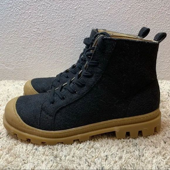 NAE NOAH RECYCLED PET HIGH-TOP VEGAN SNEAKER BOOTS size 44 (US11)