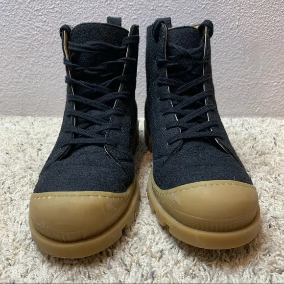 NAE NOAH RECYCLED PET HIGH-TOP VEGAN SNEAKER BOOTS size 44 (US11)