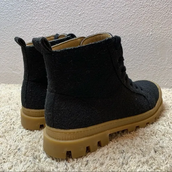 NAE NOAH RECYCLED PET HIGH-TOP VEGAN SNEAKER BOOTS size 44 (US11)